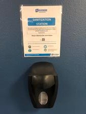 Hand Sanitizer Stations Hand sanitizer stations have been installed all over the campus.
