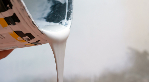 Paint dripping out of can