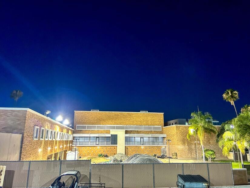 exterior_lighting_6.jpg Exterior lighting by Athletics and Dance building